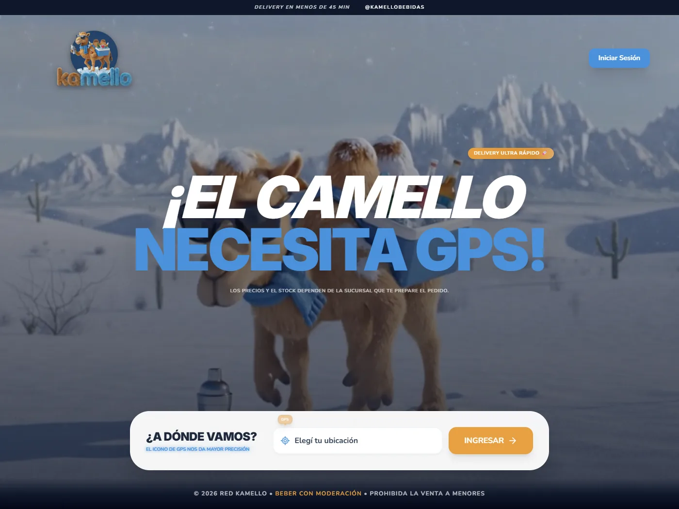 Portada de Kamello, delivery de bebidas